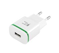 Dimelec Caricatore rapido da parete USB 220 V/5 V 9 V 12 V Maximo 2 A, Bianco