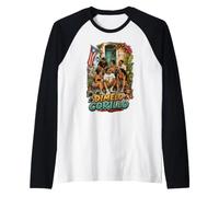 Dimelo Corillo Boricua Orgoglio Maglia con Maniche Raglan