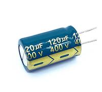 dimensione 18 * 30mm del condensatore elettrolitico di alluminio di bassa impedenza 400V120UF di 400V 120UF Elementi di accumulo di energia