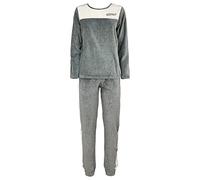 DIMENSIONE DANZA Pigiama Tuta Donna in ciniglia Art. DD20209 (Grigio, 46/L)