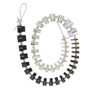 Dimensione del bullone Dispensione del do a manometro Misura Misura di metrica imperiale staccabile in acciaio inossibile 44pc set per meccanici del workshop appassionati fai - -te