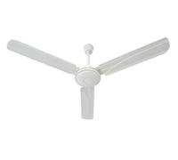 Dimensione Elettronica S.R.L. Ventilatore da Soffitto melchioni con 3 Pale, 5 Velocità, Diametro 120 cm, 65 W di Potenza, Comando Filare a Parete, Colore Bianco, MF 2215AS