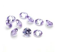 Dimensioni 0,8 mm-2,5 mm 500 pezzi Pietre di zirconia cubica 5A sciolte rotonde CZ Bianco Rosa Nero Lavanda Viola Ametista Colore Granato Rosso-Lavanda-2,25 mm 500 pezzi