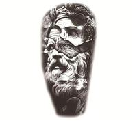 Dimensioni: 208x95mm Nuovo animale impermeabile, adesivo for tatuaggio totem testa di tigre con tatuaggio di angelo fiore(021)