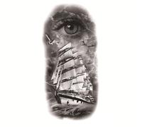 Dimensioni: 208x95mm Nuovo animale impermeabile, adesivo for tatuaggio totem testa di tigre con tatuaggio di angelo fiore(011)