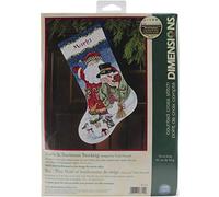 Dimensioni contati Punto Croce Kit, Babbo Natale e pupazzo di neve