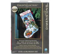 Dimensioni contati Punto Croce Kit, Snowman Rally