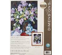 Dimensioni D20067 Needlepoint, tulipani e lillà
