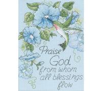 Dimensioni D65015 Mini contato X punto, Colibrì e Morning Glory