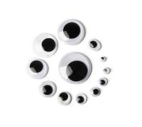 Dimensioni della Miscela 8/10/12/15/20 mm e 5/7/10/12/15 mm Occhi Finti autoadesivi per Bambole Giocattolo Fai-da-Te Scrapbllking Crafting Accessorie Durability