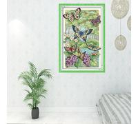 Dimensioni Kit Punto Croce Per Principianti Fiori Della Foresta Stampati