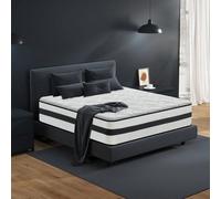 Dimensioni Materasso: 140x190 cm, Altezza: 28 cm, Materasso Ibrido a Molle Insacchettate Indipendenti con Memory Foam, Lattice, Tessuto Delicato Sulla Pelle, Supporto e Comfort, Rigidità Media [Sistem