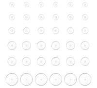 Dimensioni Miste Cerotti per Orecchini, 36 Pezzi Ferma Orecchini in Silicone, Ferma Cerotti Orecchini in Silicone per Piercing Bump Clear Disc Pads, Stabilizzare Orecchini Stopper Toppe