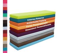 Dimensioni Personalizzate, Cuscino Per Panca da Giardino, Impermeabile Sedia a Dondolo Cuscino Panca, Lavabile Cuscino per Sedia per Mobili Esterno, Per Finestra, Cucina, Salotto (Spessore 5cm)