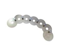 Dimensioni regolabili, piatti a catena effetto per batteria, sostiene le campane per batteria, per una suonabilità bilanciata e un'estensione del tono nitido