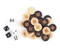 Dimensioni regolamentari Premium legno di faggio Backgammon pietre da gioco