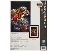 Dimensions, Contato Kit punto croce-9 "X 14" Tigre rilassarsi