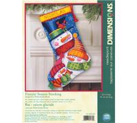Dimensions Freezin' Season Stocking Needlepoint Kit-16 Long Stitched in Wool & Thread