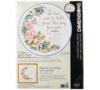 Dimensions, Kit per Lavoro al Punto Croce numerato, con Scritta in Inglese