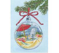 Dimensions Kit Per Punto Croce 14 Count Tema Natale Villaggio Invernale