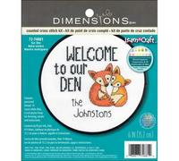 Dimensions Our Den Kit Punto Croce Con Cerchio - Impara A Craft