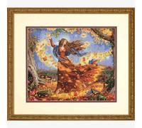 Dimensions Set punto croce "Collezione oro Fata d'autunno", schema a contare, 35