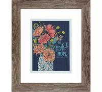 Dimensions Set punto croce "Happy Flora", Schema per il conteggio, 12,7x17,7cm