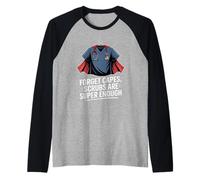 Dimentica i mantelli scrub sono abbastanza infermiera VA Maglia con Maniche Raglan