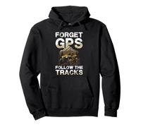 Dimentica Il GPS Segui Le Tracce Offroad Spirit Felpa con Cappuccio