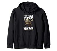 Dimentica Il GPS Segui Le Tracce Offroad Spirit Felpa con Cappuccio