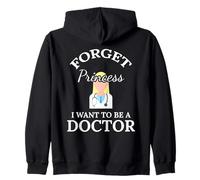 Dimentica la Principessa Voglio Essere Un Medico Infermiera Medica Felpa con Cappuccio