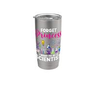 Dimentica la principessa Voglio essere una scienziata scienza ragazza Bicchiere termico in acciaio inox doppia parete