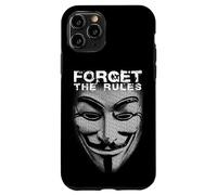 Dimentica le regole Hacker Maschera Immagine Da Parole Libertà Custodia per iPhone 11 Pro