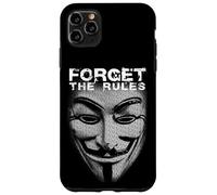 Dimentica le regole Hacker Maschera Immagine Da Parole Libertà Custodia per iPhone 11 Pro Max