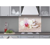 DIMEX Pannello posteriore della cucina composito Zen Garten 80 x 60 cm | Paraspruzzi cucina per lavello | qualità premium vetro acrilico - plexiglass, spessore 5 mm - Made in EU | Include colla
