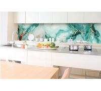 Dimex Pellicola autoadesiva per parete posteriore della cucina, motivo: farfalle nel campo, 350 x 60 cm, pellicola adesiva, protezione dagli schizzi per cucina, prodotto in UE