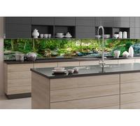 Dimex Pellicola autoadesiva per parete posteriore della cucina, per giardino botanico, 350 x 60 cm, pellicola adesiva decorativa, paraspruzzi per cucina, made in EU