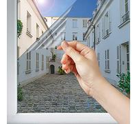 Dimexact Pellicola a Specchio Adesiva per la Privacy per Finestre e Vetri di Dimensioni Inferiori a 1,2 Metri Quadri, Argento Chiaro - Trasmissione della Luce del 44%, Larghezza 1,52 m, in Rotolo