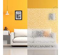 Dimexact Pellicola Decorativa Autoadesiva per Finestre con Motivi, Satinato, Fiori, Strisce, Design, Effetto Vetrata Rotta, Larghezza 1,52 m, in Rotolo