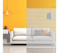 Dimexact Pellicola Decorativa Autoadesiva per Finestre con Motivi Strisce, Effetto Tenda Socchiusa, 1,52 m x 1 m, in Rotolo