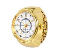 Dimfurke Orologio analogico al quarzo da uomo, con quadrante creativo, anello elastico, orologio da polso Sne573, Oro, One Size
