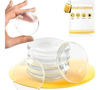 Dimiff Paracolpi Porta, Fermaporta Maniglia, Proteggi Maniglia Porta, Gommini Porte Maniglie, Ferma Porta Da Maniglia, Fermaporte Per Maniglie, Paracolpi Maniglia Porta Ø 40Mm |Rotondo-6 Pezzi