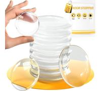 Dimiff Paracolpi Porta, Fermaporta Maniglia, Proteggi Maniglia Porta, Gommini Porte Maniglie, Ferma Porta Da Maniglia, Fermaporte Per Maniglie, Paracolpi Maniglia Porta Ø 40Mm |Rotondo-12 Pezzi