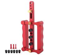 Dimir Perno Barilotto Dima Spinatura Legno Foro Guida Trapano Kit Falegnameria, 3 in 1 Doweling Drill Spine Regolabile - Posizionamento Preciso, Marcatura Graduata, Ideale per