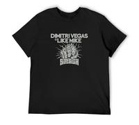 Dimitri Vegas & Like Mike Men T-Shirt Smash Party Festival Black XXL