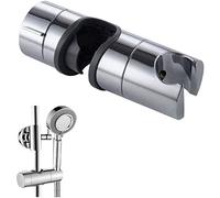 DIMJ Staffa, Regolabile Ricambio Supporto Doccetta 18-25 mm ABS Soffione per Barra, Saliscendi con Finitura Cromata, Grigio