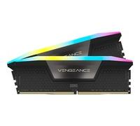 CORSAIR VENGEANCE RGB DDR5 RAM 48GB (2x24GB) 5200MHz CL38 Intel XMP Compatibile iCUE Memoria per Computer - Nero (CMH48GX5M2B5200C38)