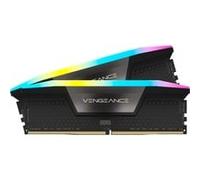 Corsair VENGEANCE® RGB 64GB (2x32GB) DDR5 DRAM 6000MT/s CL30 Memory Kit - Black
