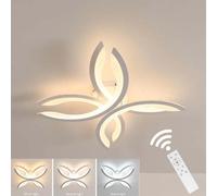 Dimmable LED Ceiling Light,Ceiling Lamp,Flower-Shaped Ceiling Fixture for Hallway,Living Room,Remote Control 3000K-6500K