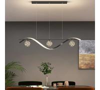 Dimmable Pendant Light with Remote Control 4 Glass Globes Gold Dining Table Suspension Lamp for Kitchen Island Lighting Linear LED Chandelier